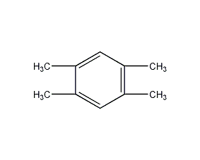 Structural formula of tetramethylbenzene