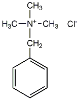 Benzyltrimethylammonium chloride structural formula